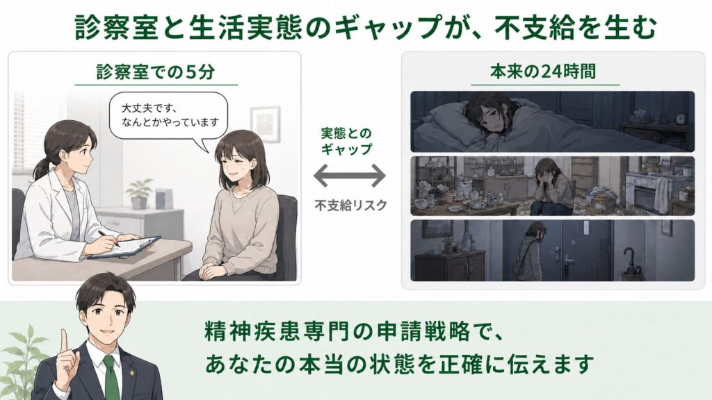 精神障害版ギャップ図解